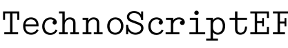 TechnoScriptEF字体预览图