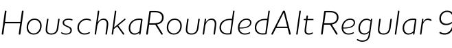 HouschkaRoundedAlt Regular 9字体预览图