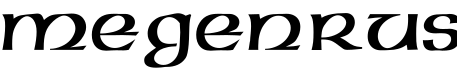 Megen Rus字体预览图
