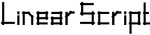 Linear Script字体预览图