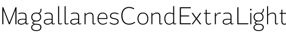 MagallanesCondExtraLight字体预览图