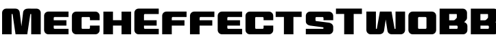 MechEffectsTwoBB字体预览