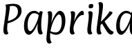 Paprika字体预览图