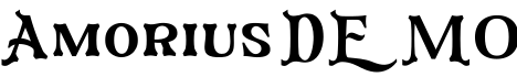 Amorius DEMO字体预览图