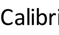 Calibri预览字体图片