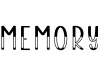 Memory字体预览图