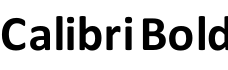 Calibri Bold预览图片