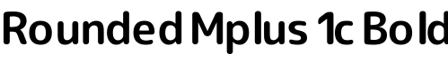Rounded Mplus 1c Bold字体预览