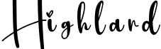 Highland字体预览