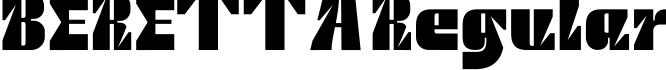 BERETTA Regular预览字体图片