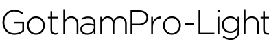 GothamPro-Light字体预览图
