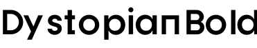 Dystopian Bold字体预览图