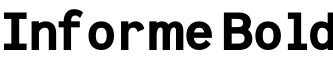 Informe Bold字体预览