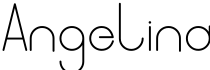 Angelina字体预览