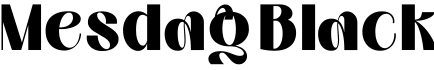 Mesdag Black字体预览图