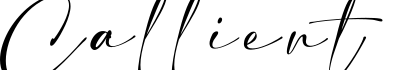 Callient字体预览