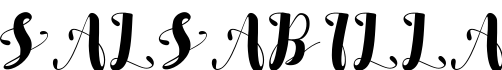 SALSABILLA字体预览
