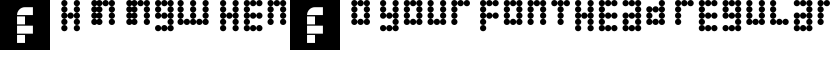 Thining When To Your Fonthead Regular字体预览图