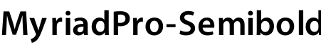 MyriadPro-Semibold字体预览图