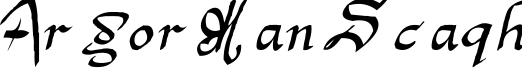 Argor Man Scaqh字体预览