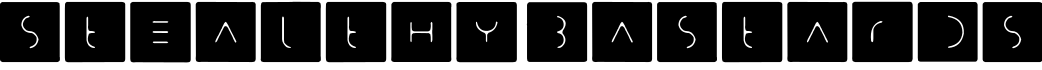 Stealthy Bastards字体预览图