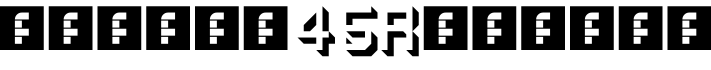 shadow 45 Regular字体预览图