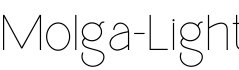 Molga-Light字体预览