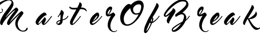 Master Of Break字体预览图
