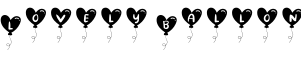 Lovely Ballon字体预览