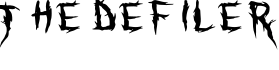 The Defiler字体预览图