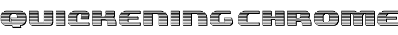 Quickening Chrome字体预览