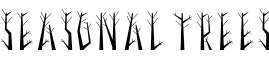 Seasonal Trees字体预览图