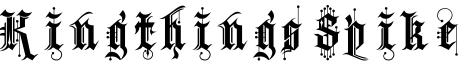 Kingthings Spike字体预览