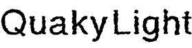QuakyLight字体预览图