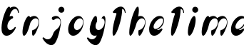 Enjoy The Time字体预览图