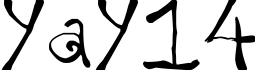 yay14字体预览图