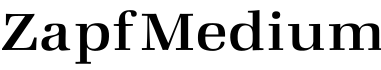 ZapfMedium字体预览