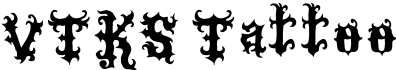 VTKS Tattoo字体预览图