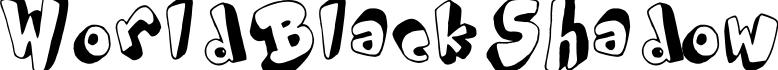 World Black Shadow字体预览图