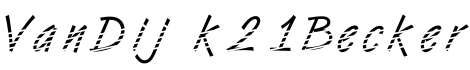VanDijk21 Becker字体预览图