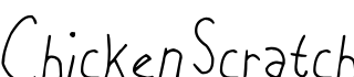 Chicken Scratch字体预览
