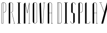 Primova Display字体预览
