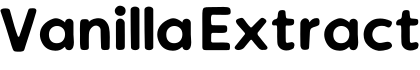 Vanilla Extract字体预览