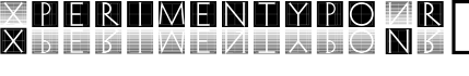 Xperimentypo Nr1字体预览图