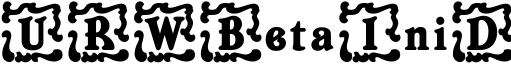 URWBetaIniD字体预览图