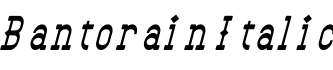 Bantorain Italic预览字体图片