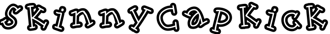 SkinnyCapKick字体预览图