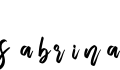 Sabrina字体预览