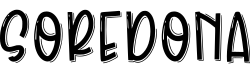 Soredona字体预览图