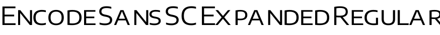 Encode Sans SC Expanded Regular字体预览图